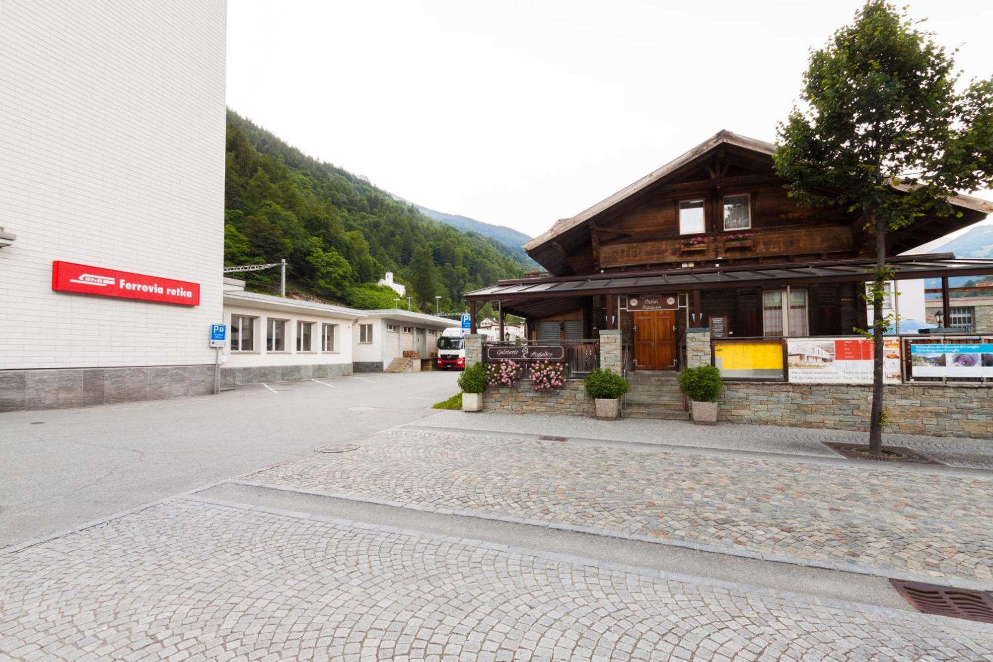 Ristorante Pensione Chalet Stazione Hotel Poschiavo Exterior photo